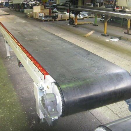 Extremely sliding belt conveyor 5,000 x 5,000 mm